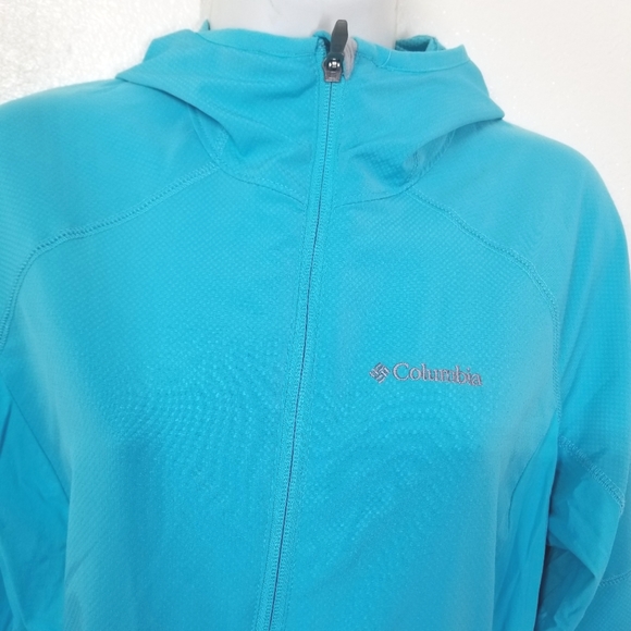 Columbia Size M Blue Jacket Omnishield Advanced Repelancy Lightweight Sportswear - Picture 7 of 7
